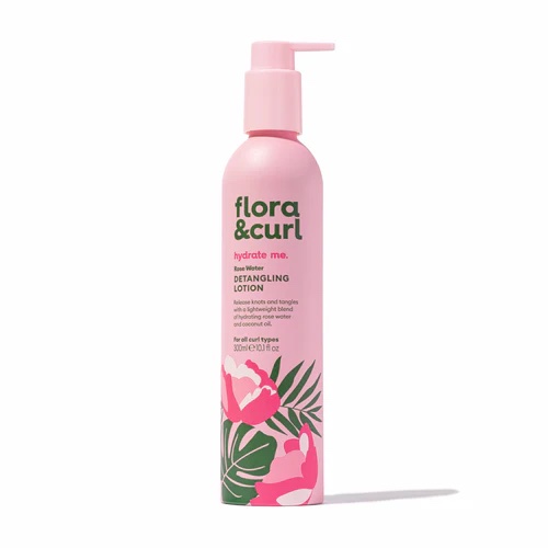 Flora &amp; Curl Organic Rose &amp; Honey Leave-in Detangler 300ml.