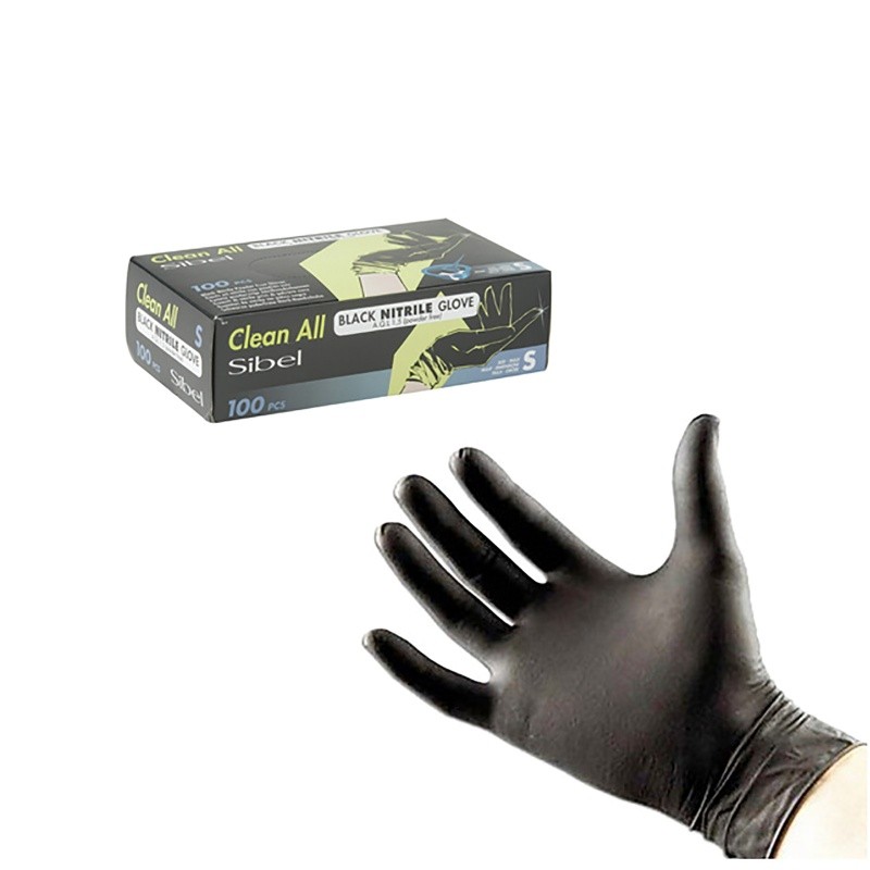 Guantes Nitrilo 1,5 Negro 100 Pz.