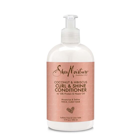 Shea Moisture COCONUT &amp; HIBISCUS CURL &amp; SHINE  CONDITIONER 384ml. 