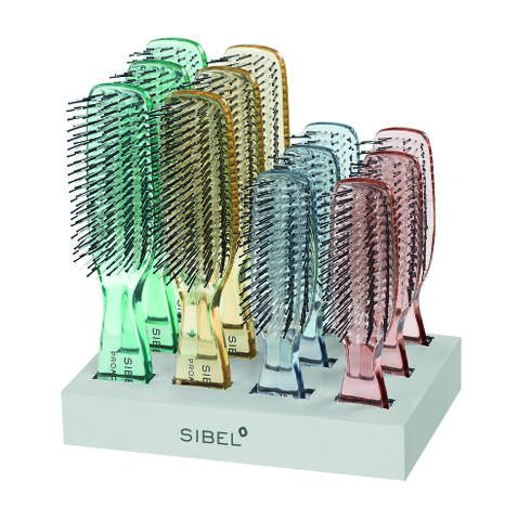 SIBEL Expositor 12pzs Brochas Salón Proactive