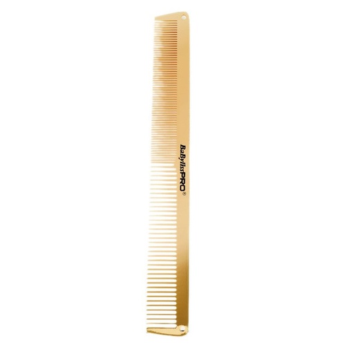 [M3842E] Babyliss BBPro Gold Metal Comb